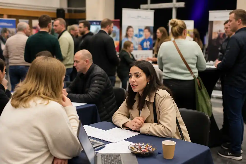Jobbeurs in Laakdal trekt 200 ex-werknemers Nike, ruim 500 zoeken werk
