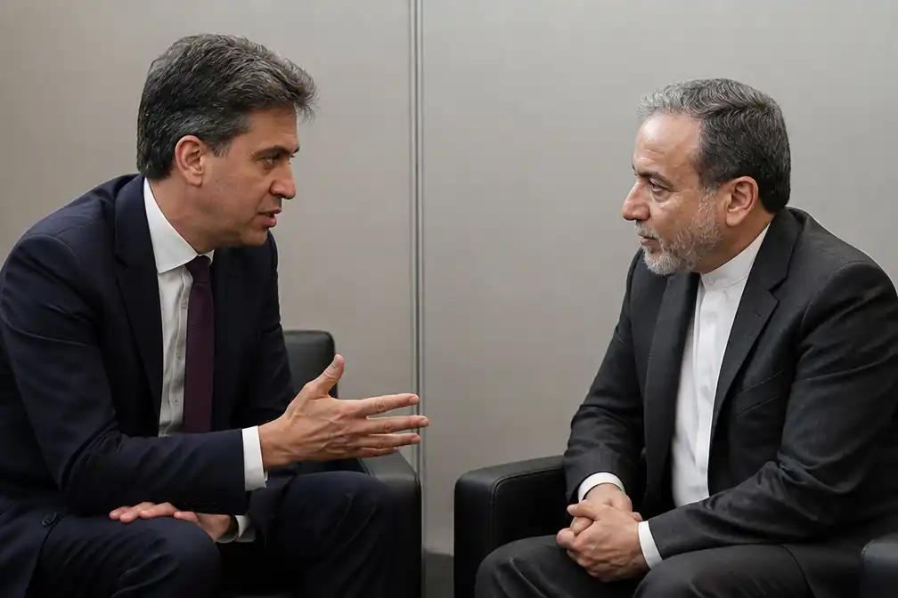Britse minister Miliband waarschuwt Iran voor vijandige activiteiten op Brits grondgebied