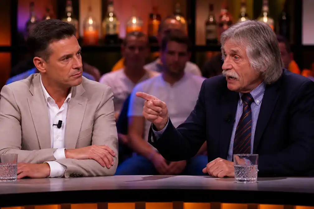 Johan Derksen en Wilfred Genee botsen in Vandaag Inside Oranje