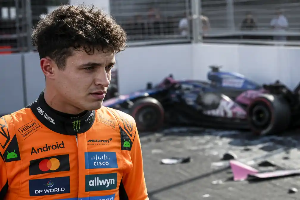 Norris vraagt FIA om Colapinto te schorsen na roekeloze actie in Baku
