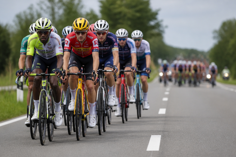 Girmay en Leknessund in ruime kopgroep, Segaert bepaalt mee tempo in peloton
