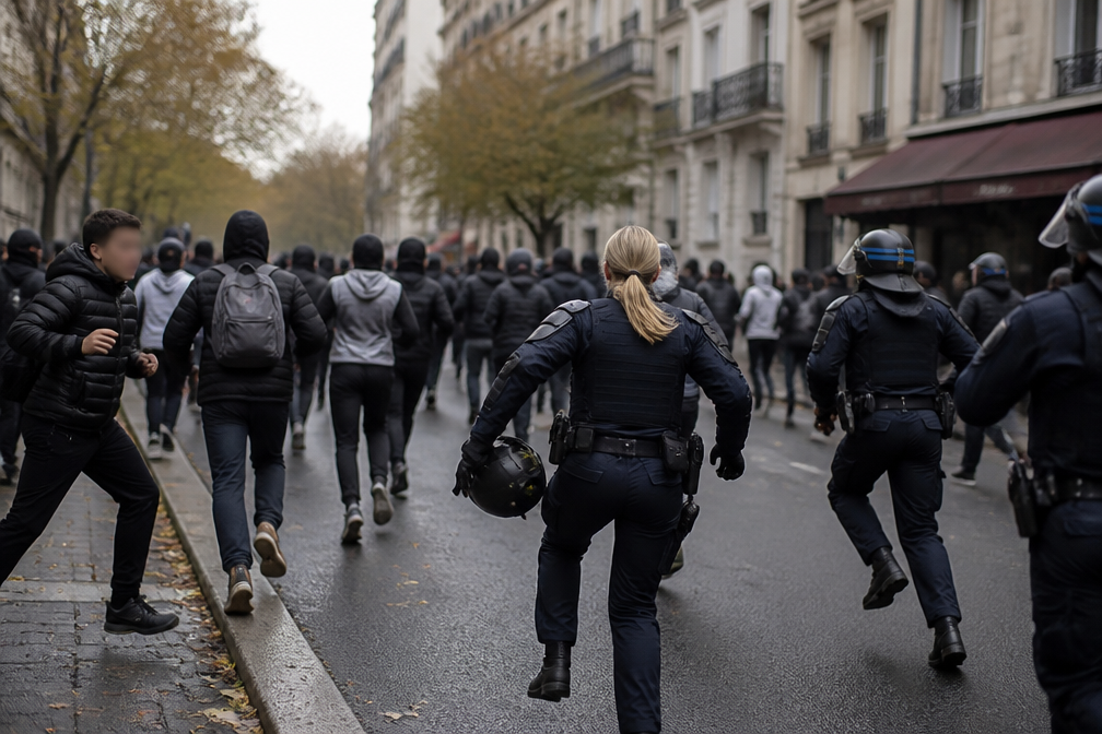 Scholieren vallen agenten aan tijdens studentenprotesten in Frankrijk
