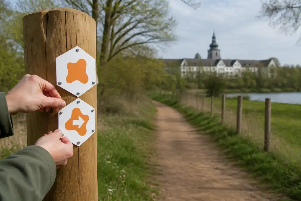 Eerste wegwijzers geplaatst voor 160 km lange wandelroute Merodepad