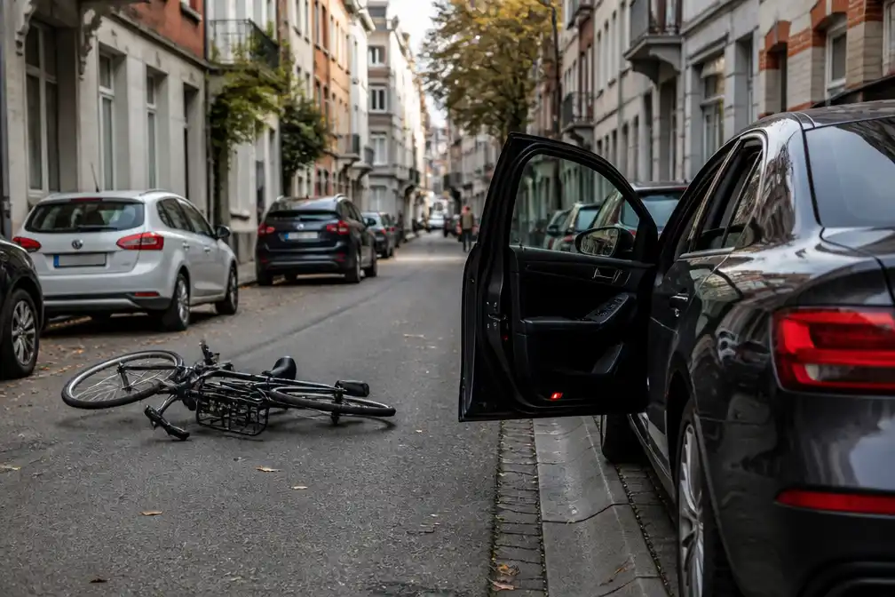 Fietsster (43) in levensgevaar in Antwerpen na uitwijken voor openzwaaiende autodeur