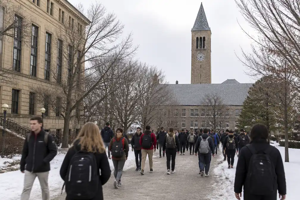 Rector Cornell noemt vermeende groepsverkrachting 'diep verontrustend', onlineprotest beschermt klaagster
