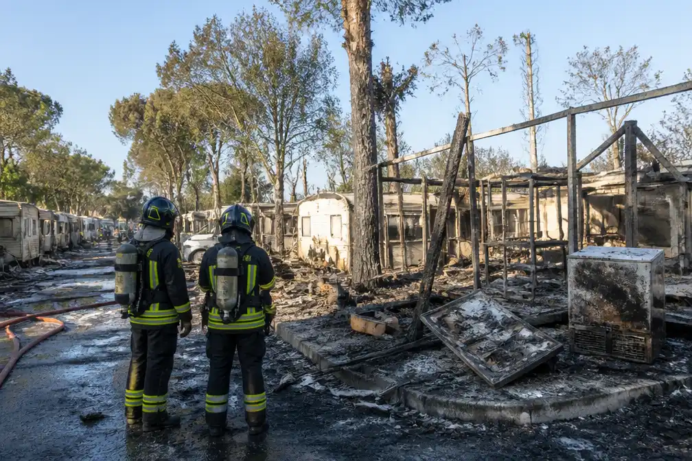 Grote brand op camping Bella Italia aan Gardameer: 24 gewonden