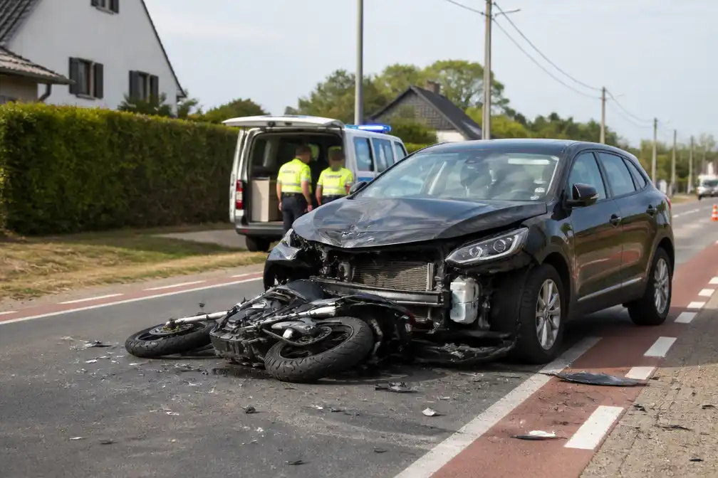 Motorrijder (43) uit Vorselaar overleden na botsing met auto in Viersel