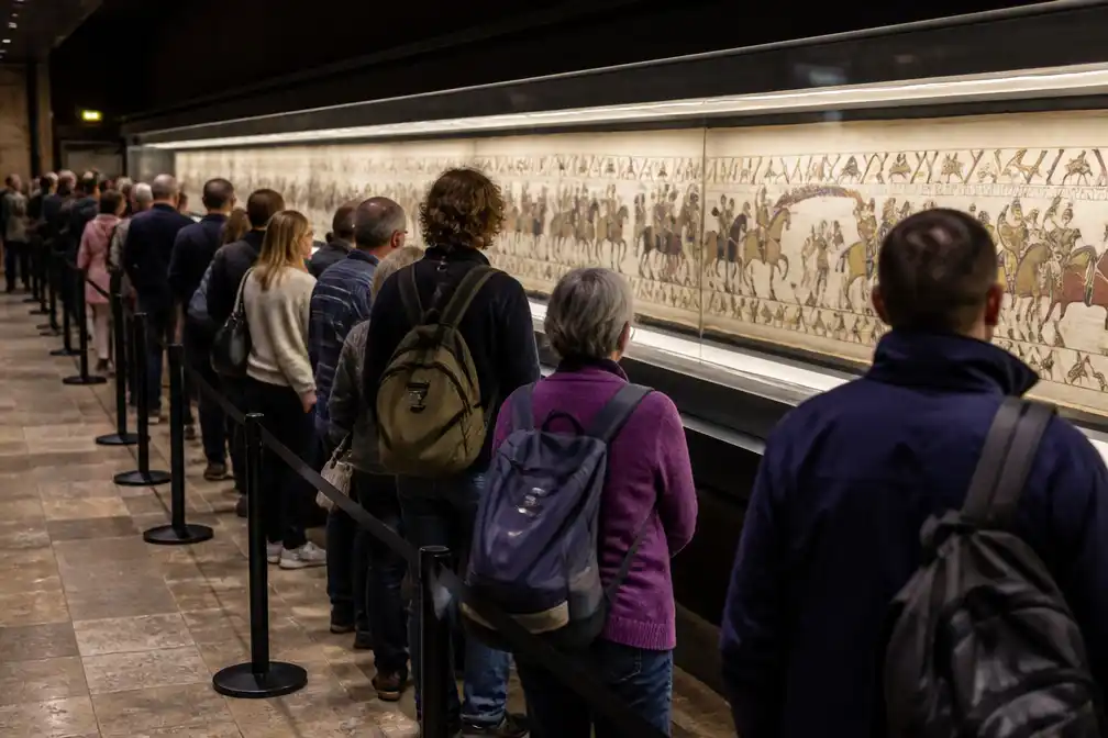 Mary Beard komt met verbeteringen, British Museum excuses voor rijen Bayeux-tapijt