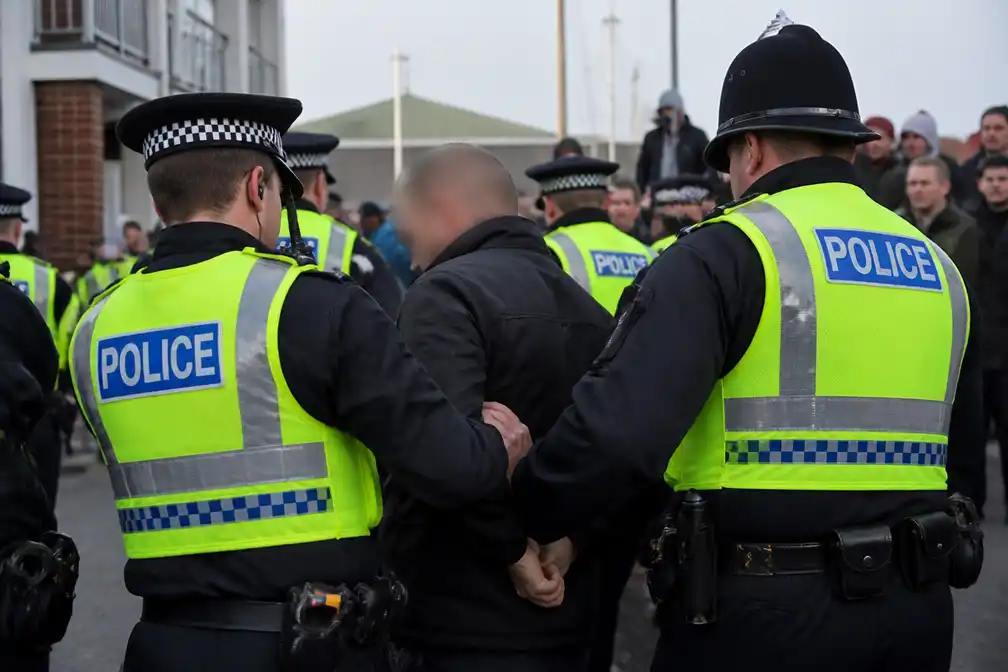 Twaalf arrestaties in Gosport na protest tegen komst migrantenboten
