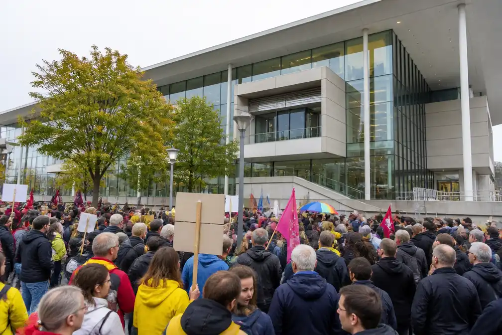 Honderden demonstranten in Maagdenburg tegen AfD bij eerste zitting deelstaatparlement