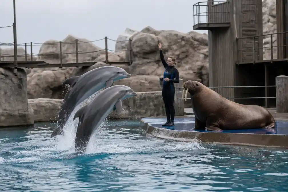 Dolfinarium Harderwijk hoeft geen dwangsommen te betalen om dierenshows