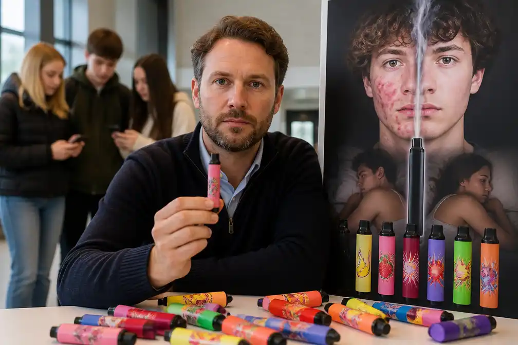 Vader Wouter Snoeijers start anti-vapecampagne over huid en seksleven