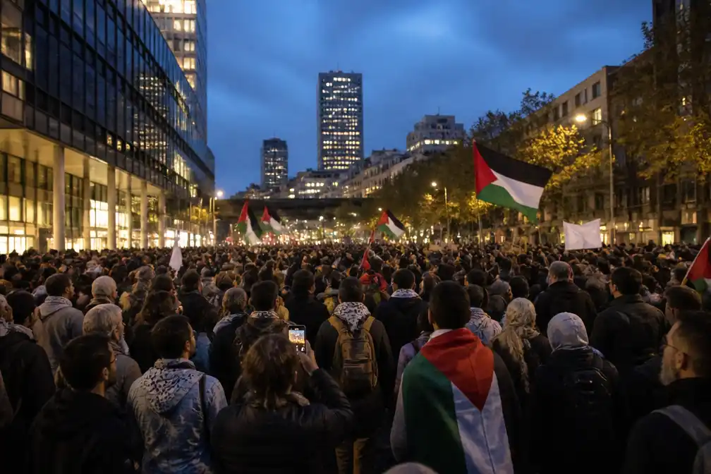 Pro-Palestijnse betogingen in Nederlandse steden, drie jaar na 7 oktober