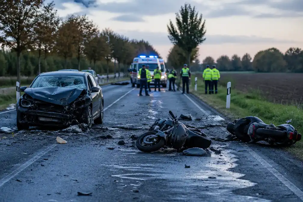 Vier jonge brommerrijders omgekomen bij frontale botsing bij Berlijn