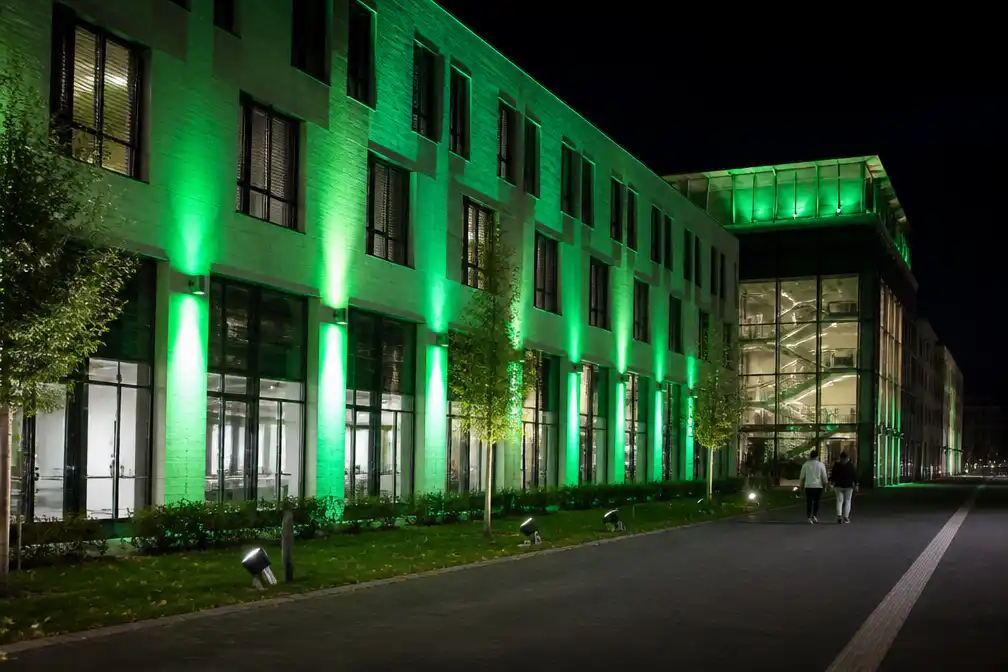 Hogeschool PXL kleurt groen voor Wereld Cerebrale Parese Dag
