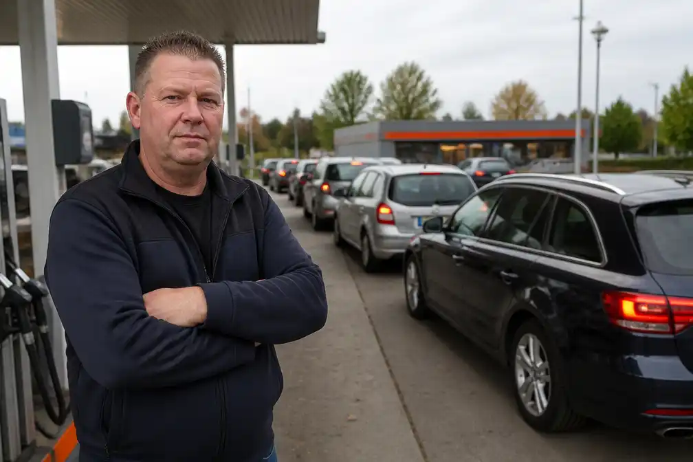 Pomphouder Roy Smit uit Losser verlaagt benzineprijs uit protest naar 1,99 euro