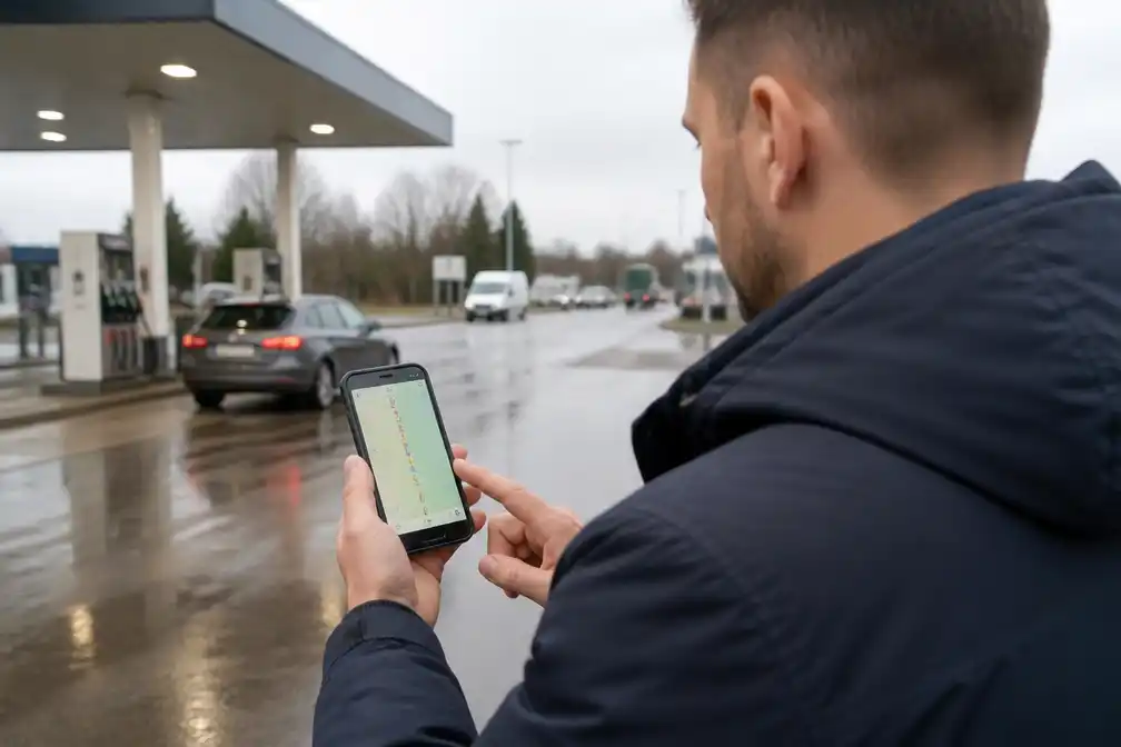 Ralf bedacht app die berekent wanneer tanken in België of Duitsland loont