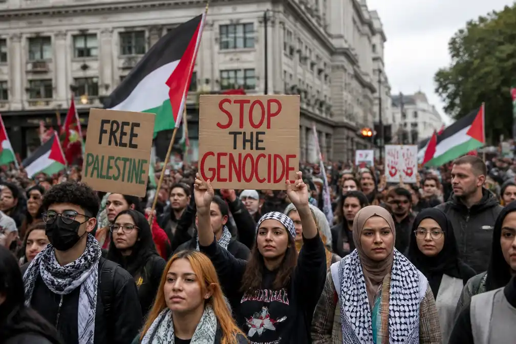 Duizenden betogen in Londen, Berlijn en Dublin tegen Israëlische aanvallen op Gaza