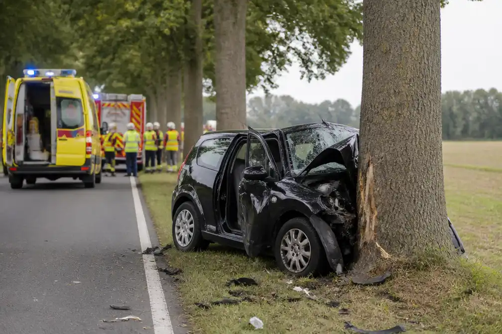Kersverse moeder sterft na klap tegen boom in Hooglede, baby van 4 dagen lichtgewond