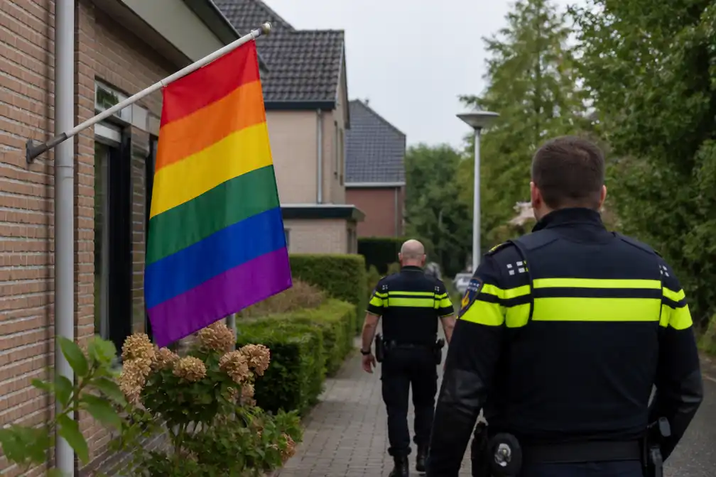 Regenboogvlaggen in Oldebroek gestolen op de dag van het hijsen