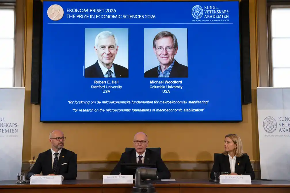 Nobelprijs voor de Economie naar Robert E. Hall en Michael Woodford