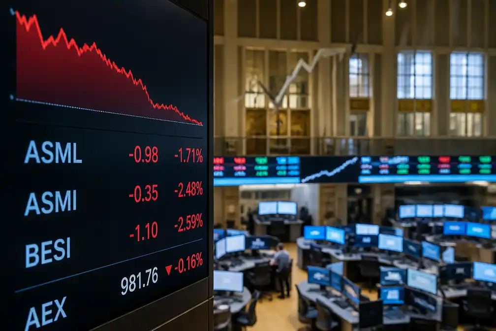 AEX licht lager van start, chipaandelen ASMI, ASML en Besi opnieuw omlaag