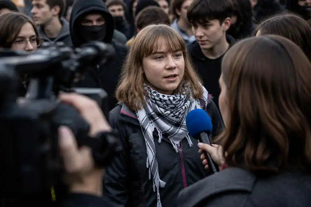 Greta Thunberg sluit zich aan bij grootschalige scholierenprotesten in Frankrijk