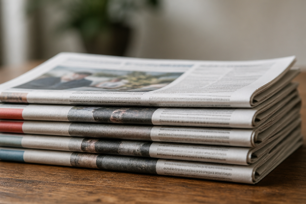Column van Kitty Herweijer over 'een man met 8 miljard' in regionale dagbladen