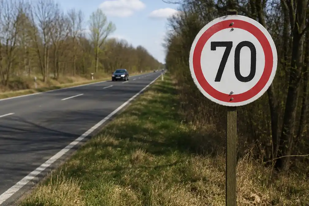 Haldensleben schrapt 400 snelheidsboetes na zelfgemaakt bord van 70 km/u