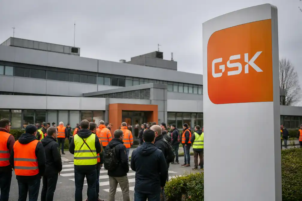 GSK wil tot 1.217 banen schrappen in België, werknemers leggen werk neer