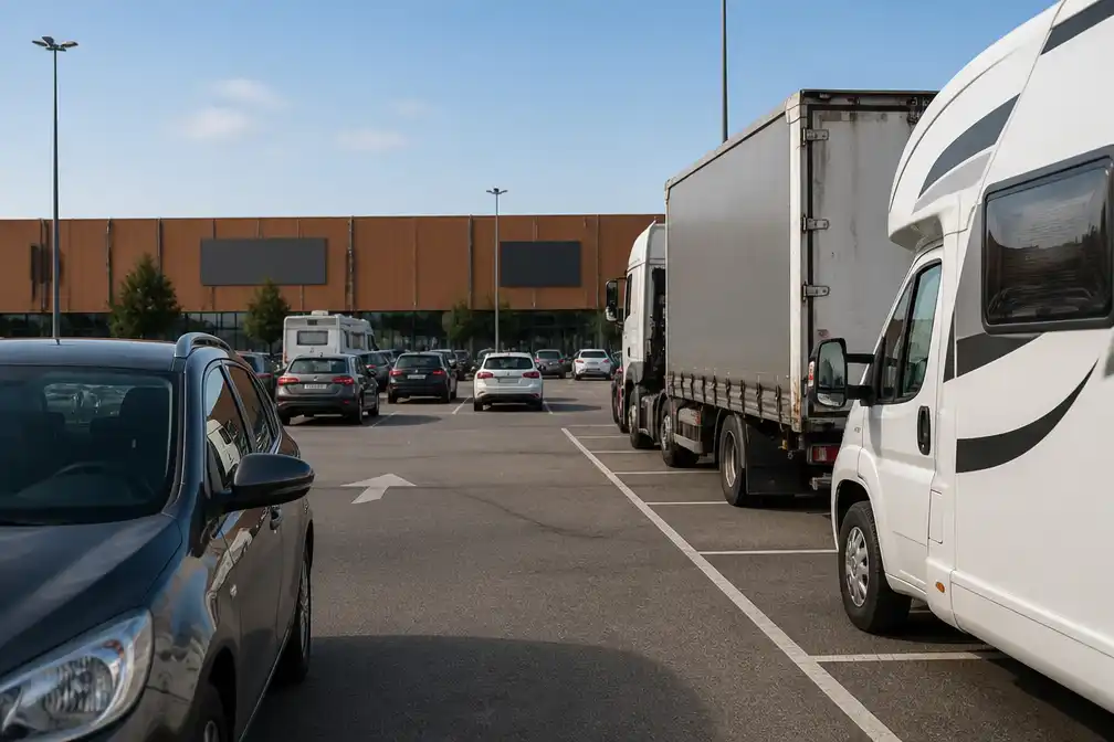 B-Park voert parkeerlimiet van vier uur in tegen overlast van motorhomes en vrachtwagens