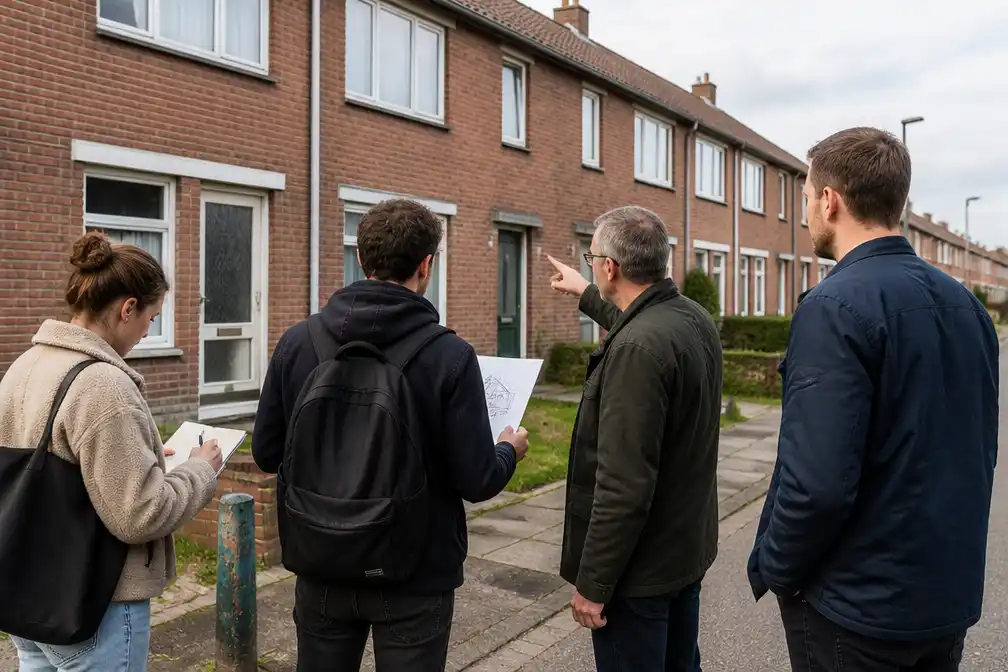 PXL-studenten onderzoeken herbruikbare materialen voor renovatie van 80 sociale woningen in Heusden-Zolder
