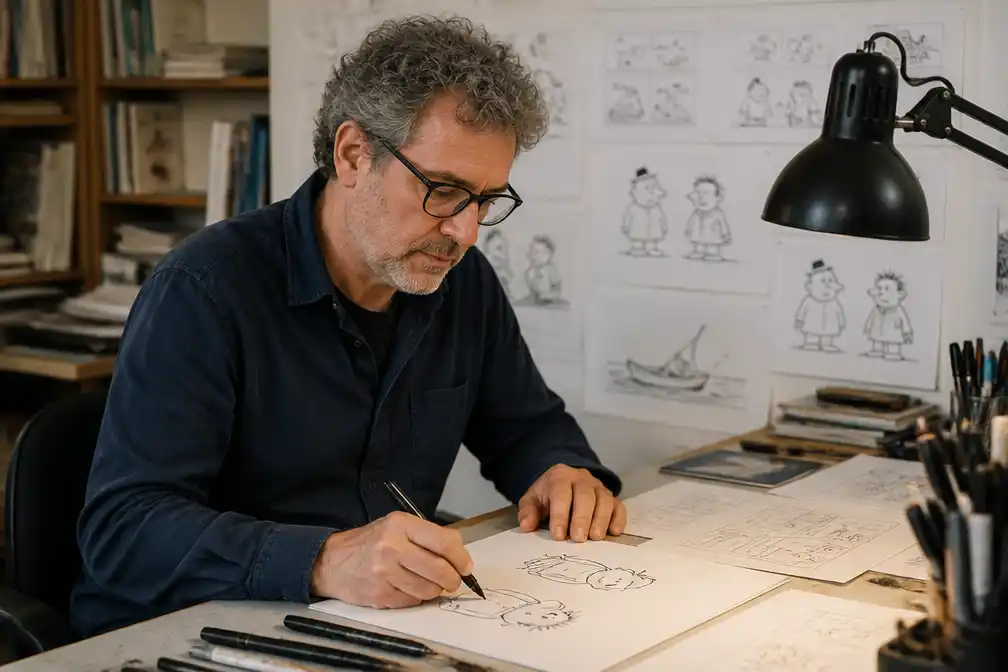 Cartoon Toos en Henk van Paul Kusters in De Limburger en Haarlems Dagblad