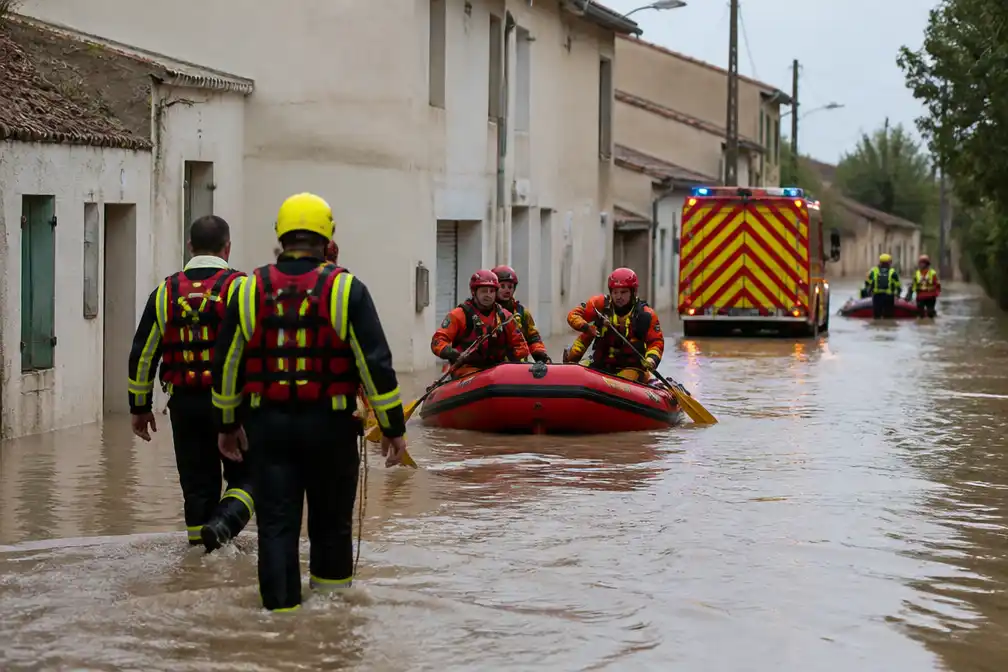 Zware regenval en overstromingen in Zuidoost-Frankrijk en op Corsica, één dode