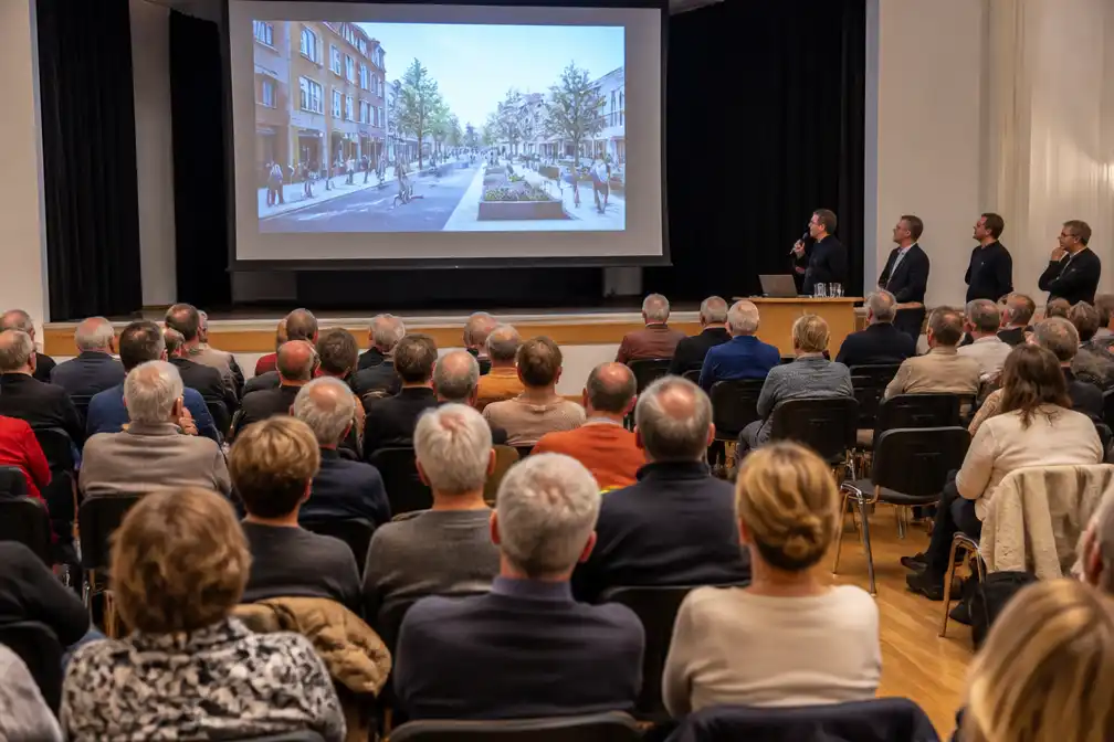 Herinrichting dorpskern Melle pas na deze legislatuur, eerste spadesteek voor 2031