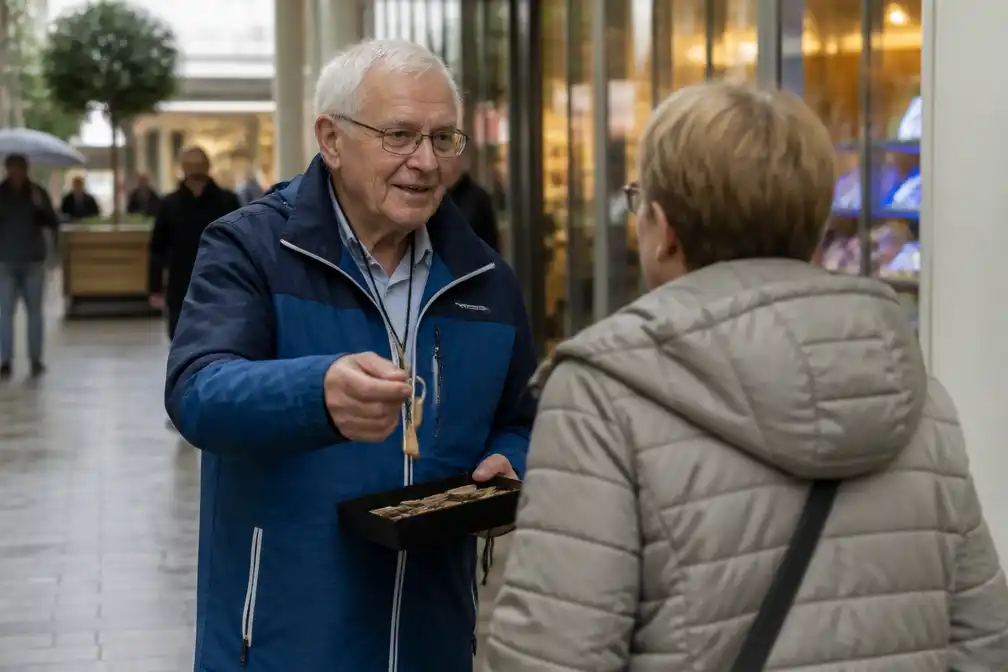 Art Groenenboom (75) bestrijdt eenzaamheid met gesprek en sleutelhanger in Papendrecht