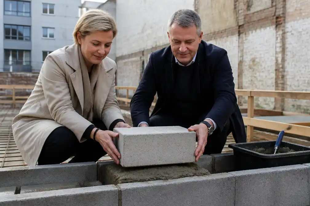Eerste steen gelegd voor Cohousing Ten Broele in Kortrijk