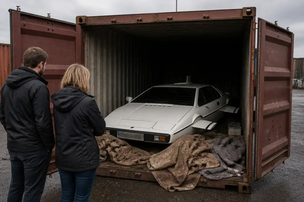 Stel vindt onderzee-auto van James Bond en Elon Musk in container van 90 euro