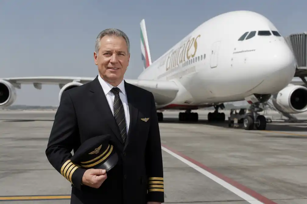 Gelenaar Nico Campforts (58) al 20 jaar Emirates-piloot op de Airbus A380