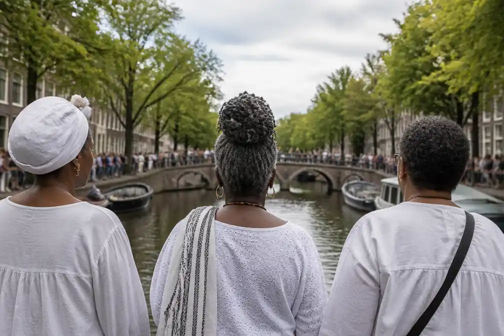 Canal Catwalk in Amsterdam wordt levend monument voor tot slaaf gemaakten
