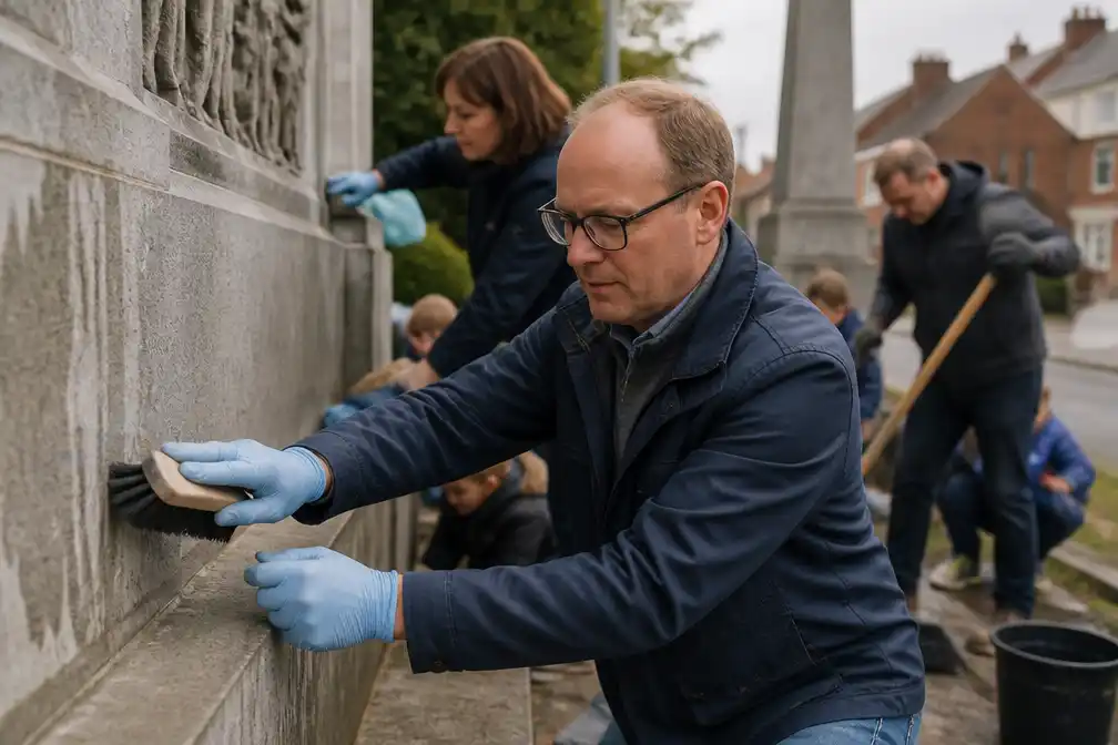 Ben Weyts steekt handen uit de mouwen voor oorlogsmonument in Nossegem