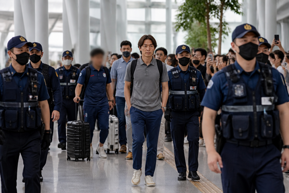 Doodsdreiging tegen bondscoach Hong Myung-bo leidt tot grote politie-inzet op luchthaven Incheon