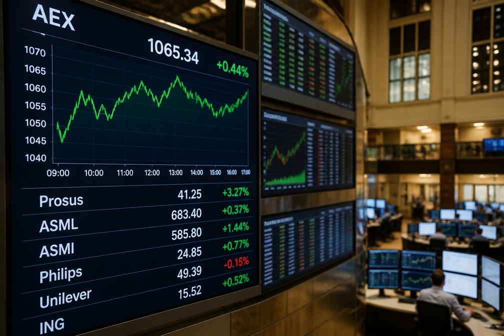 AEX herstelt, Prosus stijgt 3% na sterke jaarcijfers