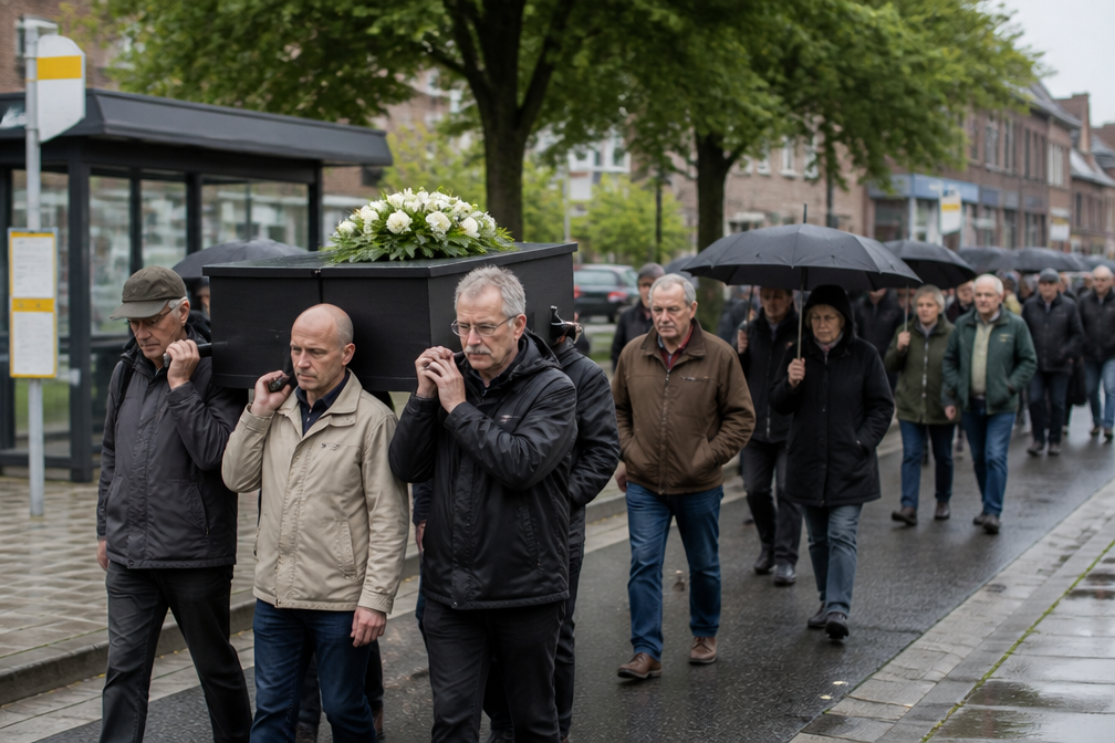 Begrafenisstoet in Laakdal voor geschrapte buslijnen