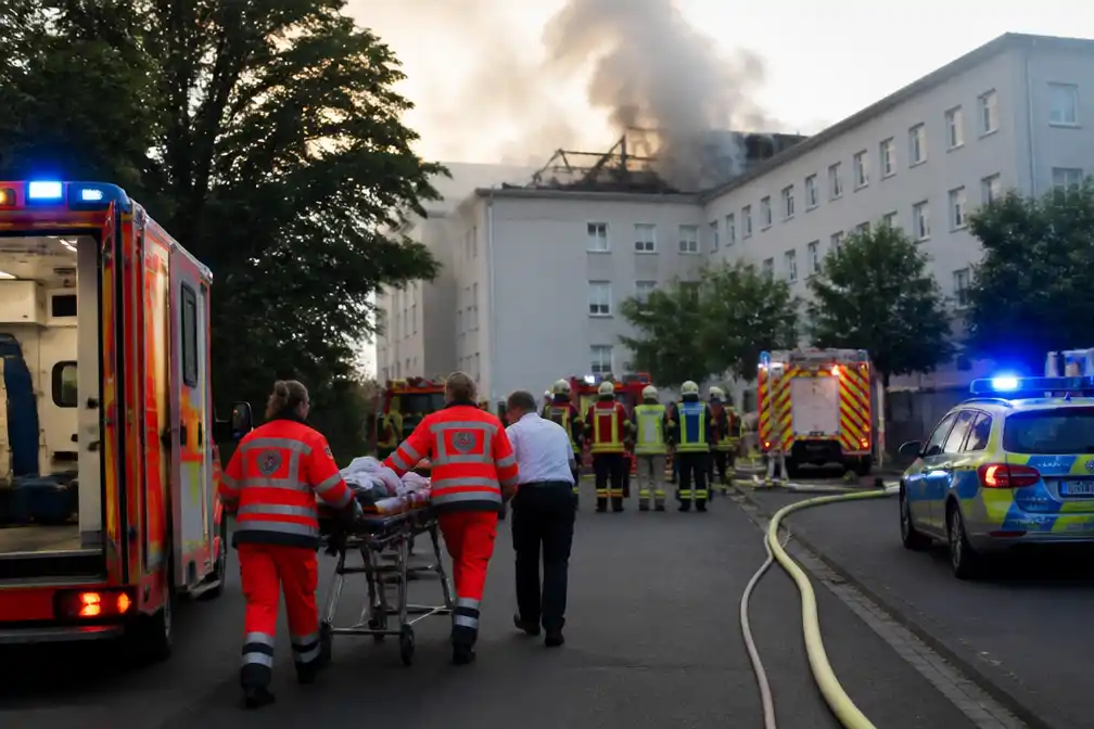 Brand in ziekenhuis Ludwigslust: minstens 34 gewonden, één gereanimeerd