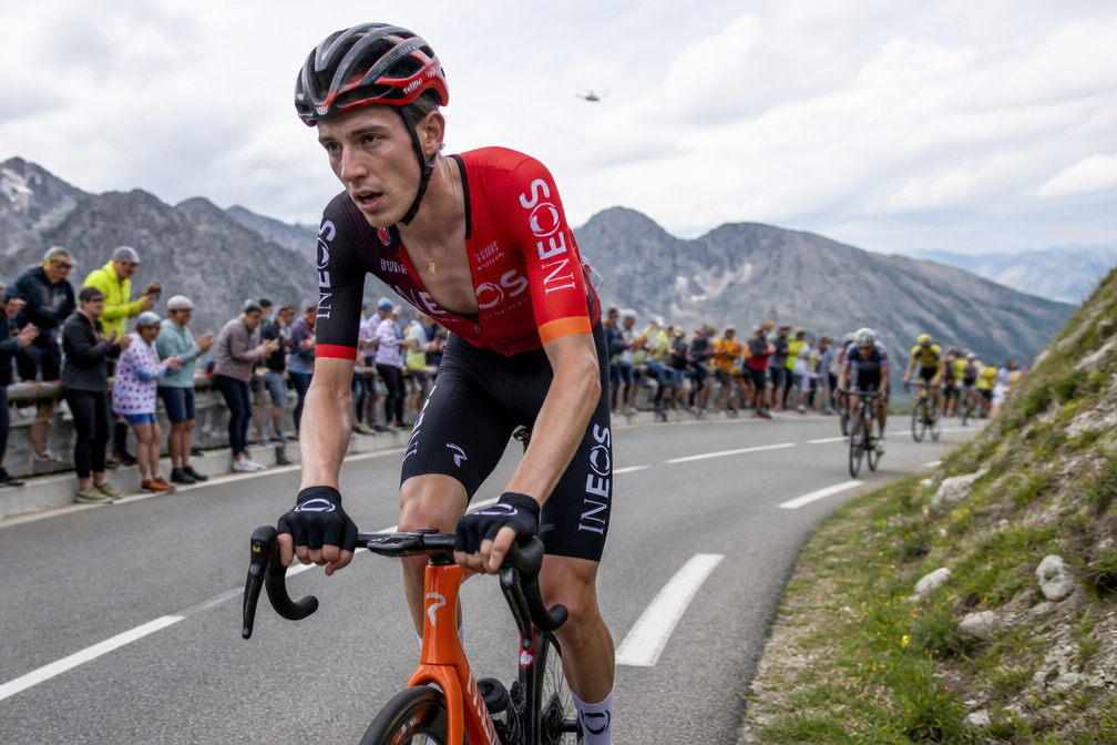 Thymen Arensman geeft klassementsambities op na zware bergetappe Tour de France