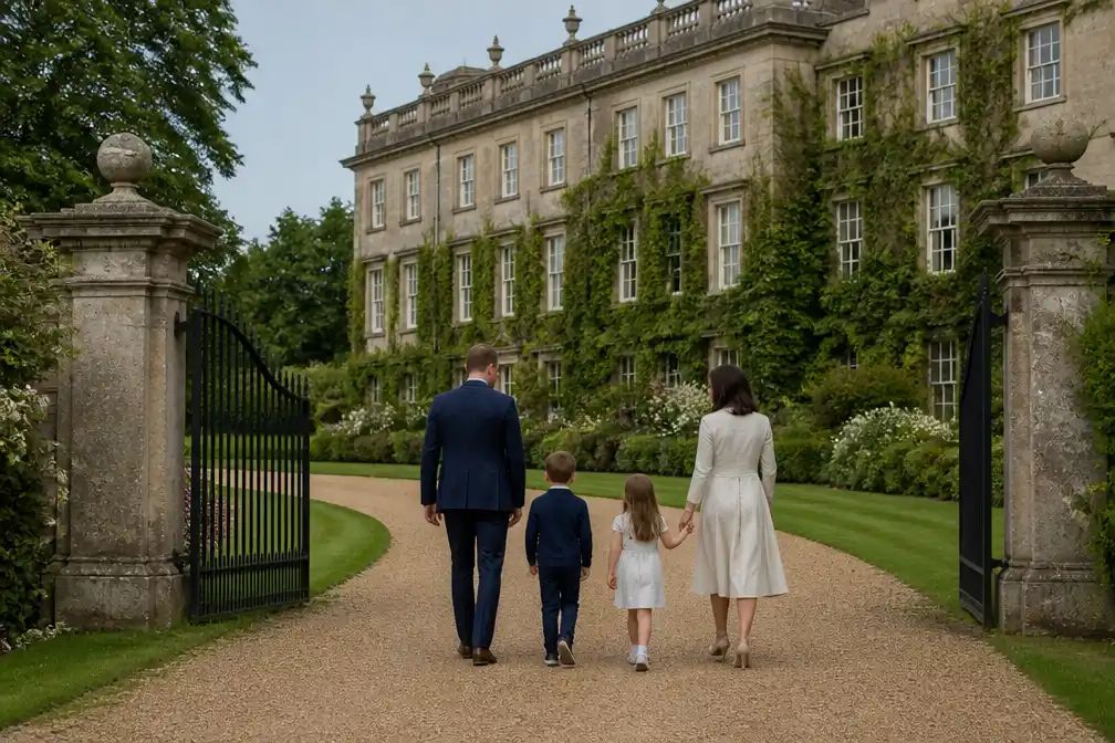 Koning Charles ontvangt Harry, Meghan en kinderen op Highgrove House