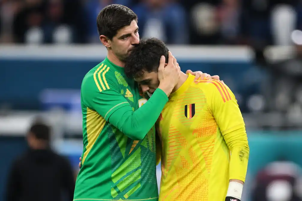 Courtois troost Lammens na keepersfout in kwartfinale tegen Spanje
