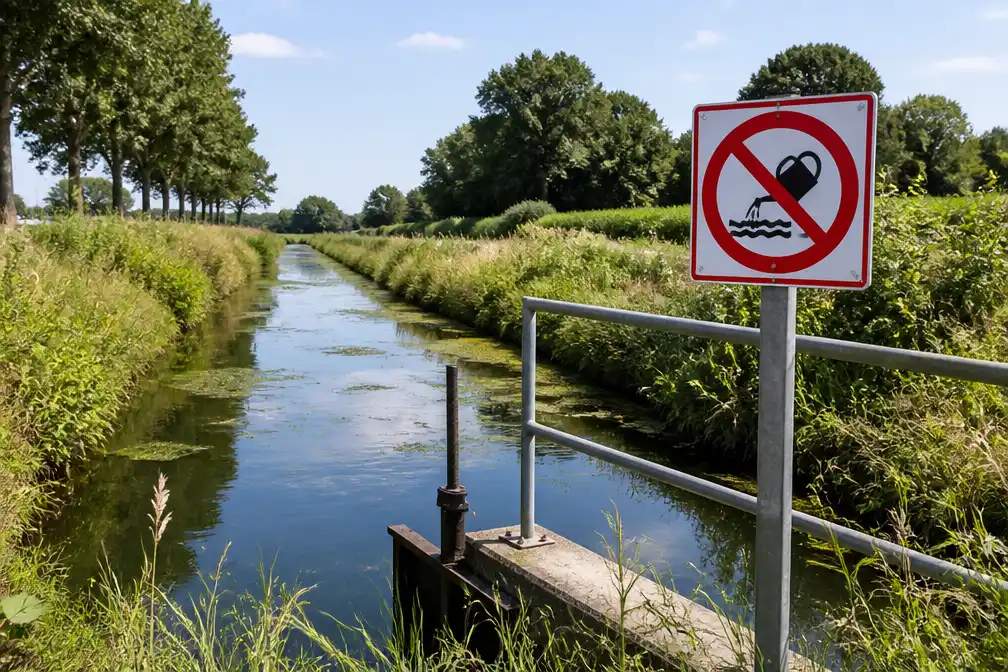 Waterschap Brabantse Delta stelt urenverbod in voor watergebruik overdag