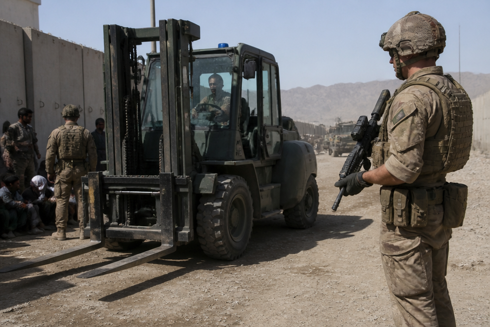Nieuw bewijs: Britse militairen lieten gevangenen uit vorkheftruck vallen voor de lol
